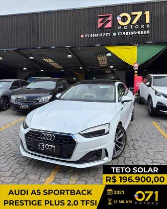 AUDI A5 2.0 TFSI GASOLINA SPORTBACK PERFORMANCE BLACK S TRONIC AUDI A5 2.0 TFSI GASOLINA SPORTBACK PERFORMANCE BLACK S TRONIC